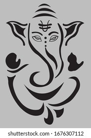 Laden Sie Ganesh.. Ganapathi-Bappa-Kunst