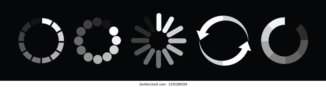 Load icon. Circle website buffer loader - vector