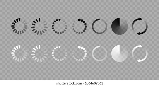 Load Icon Vector Loading Circle Icons Set