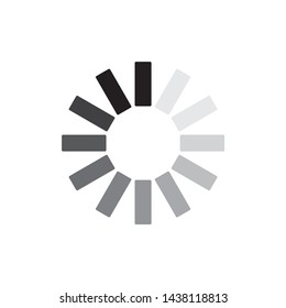 Load icon vector symbol. on white background