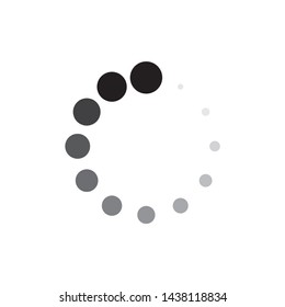 Load icon vector symbol. on white background