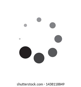 Load icon vector symbol. on white background