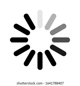 Load icon vector symbol. Load symbol vector sign isolated on white background illustration for graphic and web design.