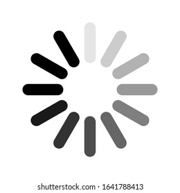 Load icon vector symbol. Load symbol vector sign isolated on white background illustration for graphic and web design.