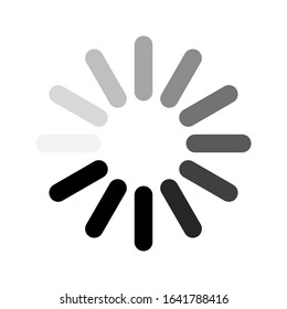 Load icon vector symbol. Load symbol vector sign isolated on white background illustration for graphic and web design.