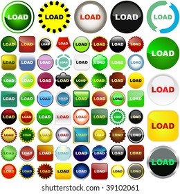 Load icons. Vector set for web.