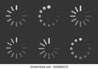 load indicator icons, preload symbol