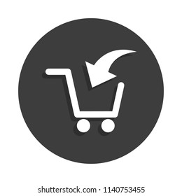 load into a cart icon in Badge style with shadow 