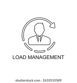 load management icon , business icon