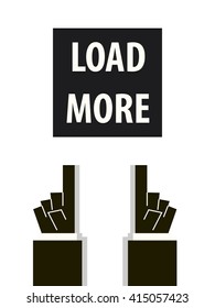 LOAD MORE typography vector illustration