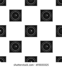 Load speaker icon in black style isolated on white background. Pub symbol stock vector illustration.