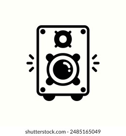cargar icono de altavoz, gadget de tema de icono de glifo aislado