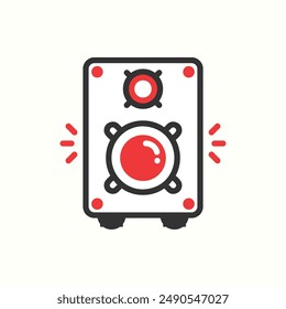 cargar icono de altavoz, gadget de tema de icono de glifo aislado