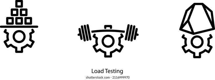 Load Testing icon ,vector illustration