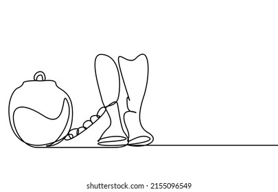 a load is tied with a chain to a person's leg