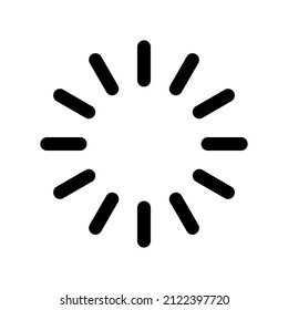 Load vector icon. Loading icon isolated on white background.  Donload, upload, status icon. Vector icon for web application or UI. 