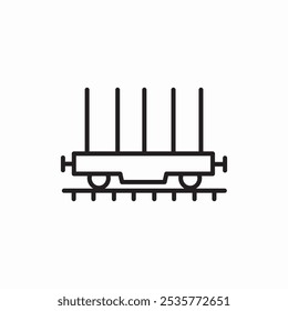 load wagon icon sign vector