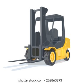 Loader car. Eps10 vector illustration. Isolated on white background