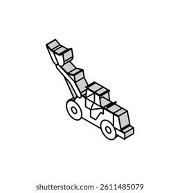loader construction car vehicle isometric icon vector. loader construction car vehicle sign. isolated symbol illustration