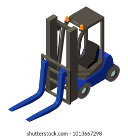 Loader equipment icon. Isometric illustration of loader equipment vector icon for web