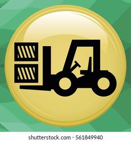 Loader,. Flat design