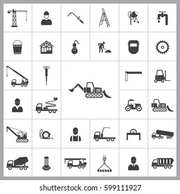 Loader icon. Construction icons universal set for web and mobile