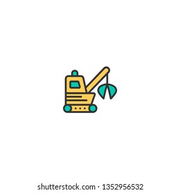 Loader icon design. Transportation icon vector illustration