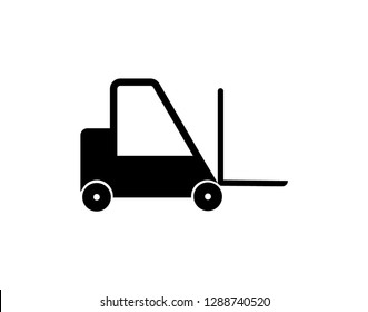 Loader icon, Forklift icon - Vector
