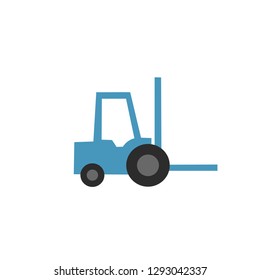 Loader icon, Forklift icon. vector illustration isolated on white