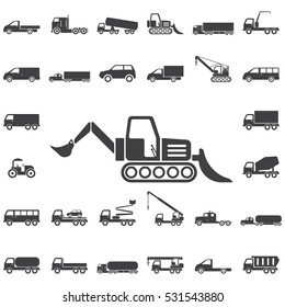Loader icon. Transport icons universal set for web and mobile