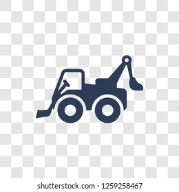 Loader icon. Trendy Loader logo concept on transparent background from Construction collection