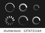 Loader icon vector circle button. Load sign symbol progress bar for upload download round process. Vector illustration. 