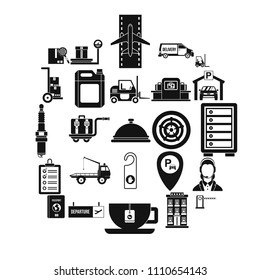Loader icons set. Simple set of 25 loader vector icons for web isolated on white background