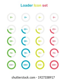 loader icons set in vector