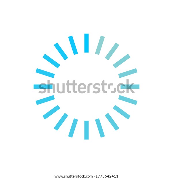 Loader Loading Icon Vector Rotating Indicator Stock Vector (Royalty ...