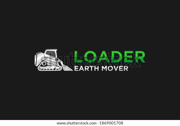 Loader logo design vehicle heavy eqipment
engineering mining  quarry
tractor.