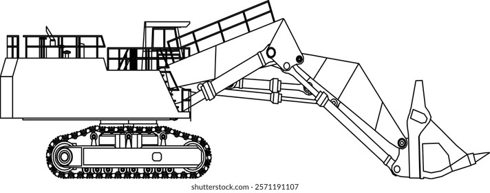 Loader is one of the heavy equipment used for mining