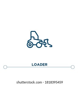 loader outline vector icon. simple element illustration. loader outline icon from editable construction concept. can be used for web and mobile
