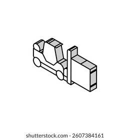 loader port isometric icon vector. loader port sign. isolated symbol illustration