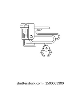 loader production icon. Element of production for mobile concept and web apps icon. Outline, thin line icon for website design and development, app development