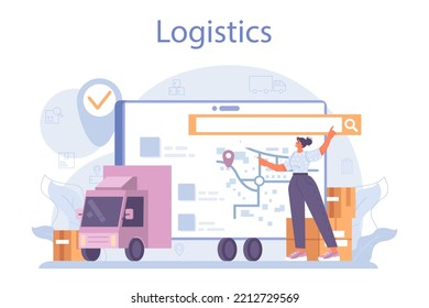 Loader service. Storekeeper in uniform carrying a cargo. Delivery man holding box. Idea of transportation and logistics. Flat vector illustration