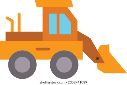 Loader Truck vector icon. Can be used for printing, mobile and web applications.