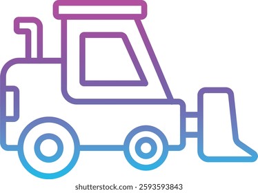Loader Truck vector icon. Can be used for printing, mobile and web applications.