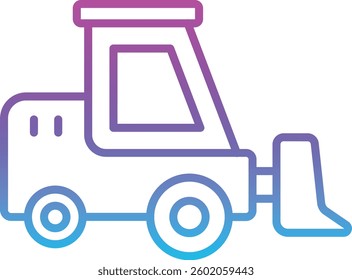 Loader Truck vector icon. Can be used for printing, mobile and web applications.
