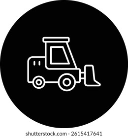 Loader Truck vector icon. Can be used for printing, mobile and web applications.