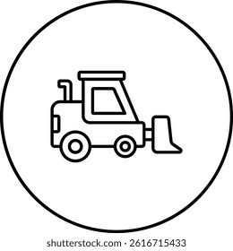 Loader Truck vector icon. Can be used for printing, mobile and web applications.