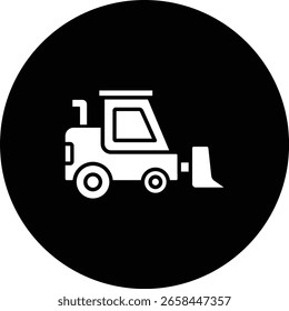 Loader Truck vector icon. Can be used for printing, mobile and web applications.