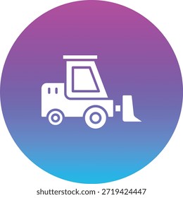 Icono de Vector de camión cargador. Se puede utilizar para aplicaciones de impresión, móviles y de Web.