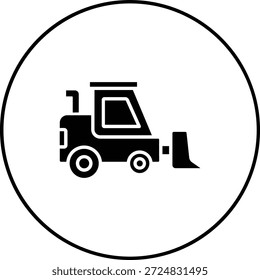 Icono de Vector de camión cargador. Se puede utilizar para aplicaciones de impresión, móviles y de Web.