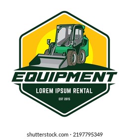 Loader vector illustration, perfect for Building equipment company logo design